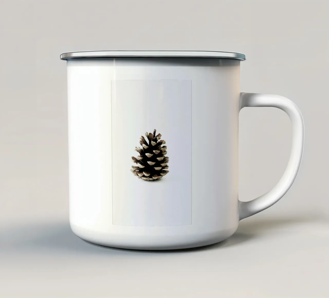 Pinecone N1 Emaille Tasse von Miles of Light