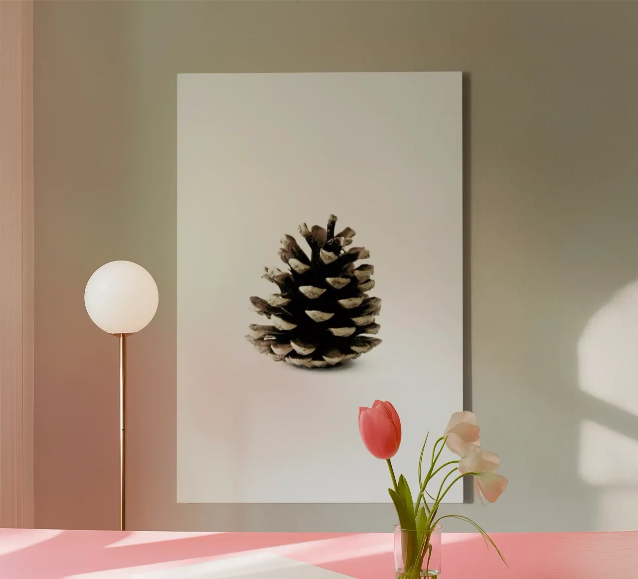 Pinecone N1 tela con Cornice a cassetta da Miles of Light