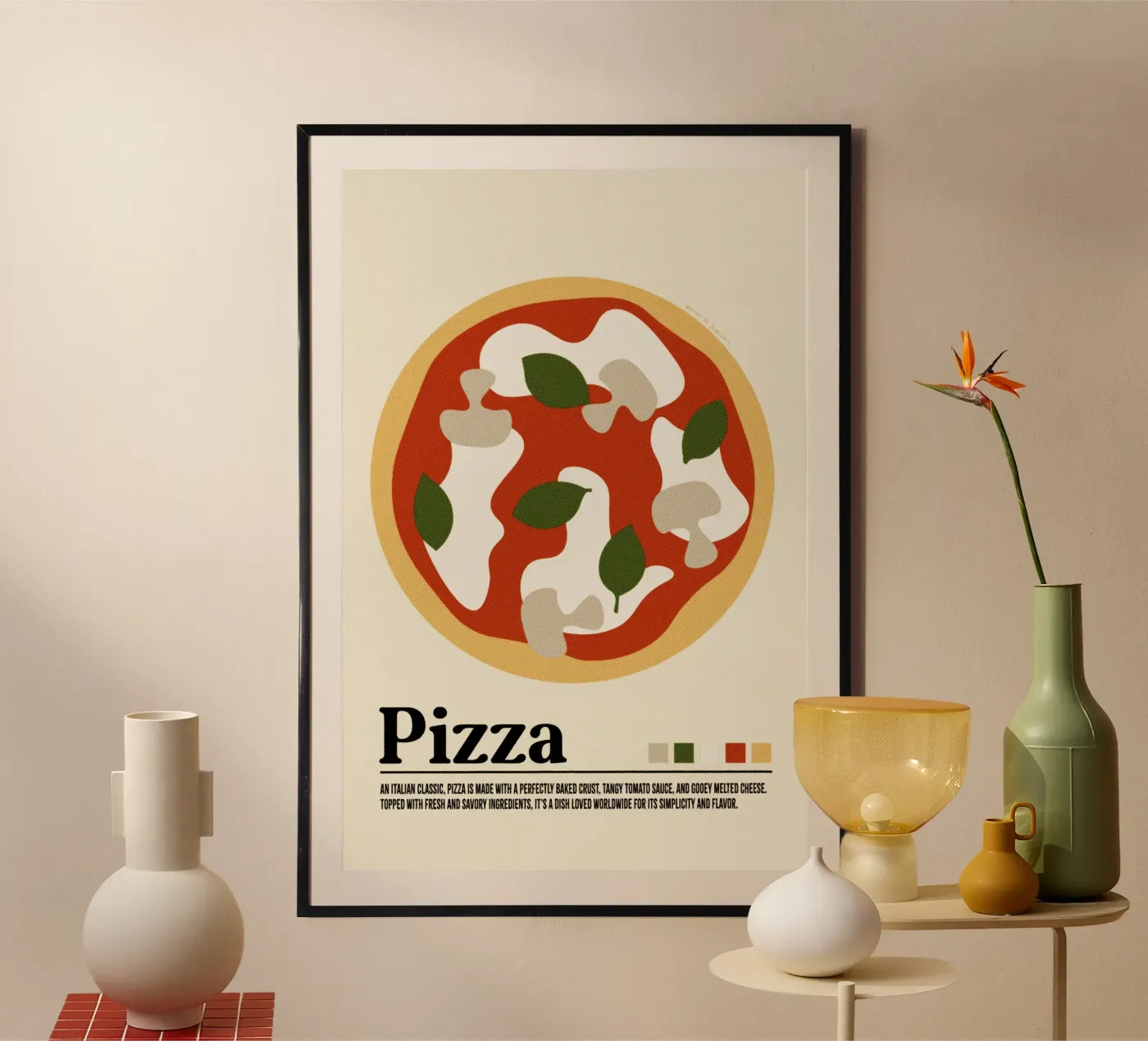 Pizza poster by Jonas Loose