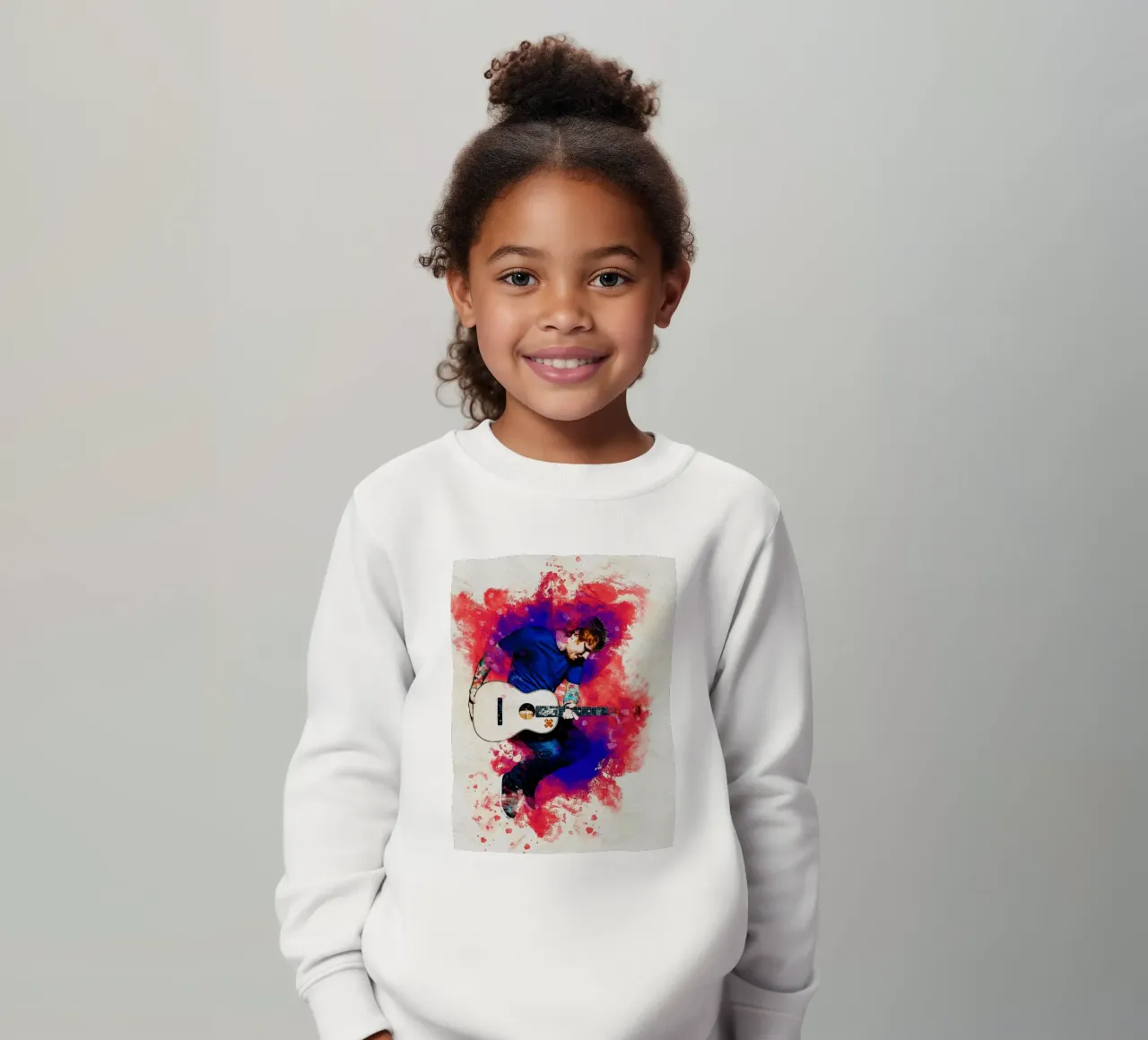 Mancha de Ed Sheeran Saltando sudadera para niño de Gunawan Rb