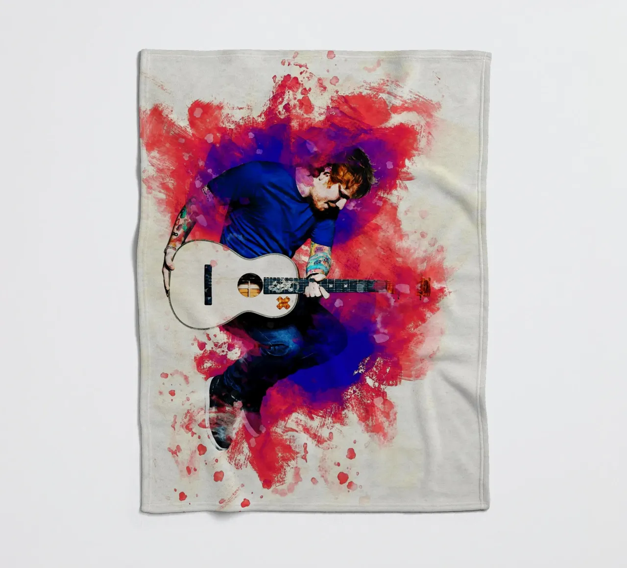 La boue d'Ed Sheeran en train de sauter plaid polaire de Gunawan Rb