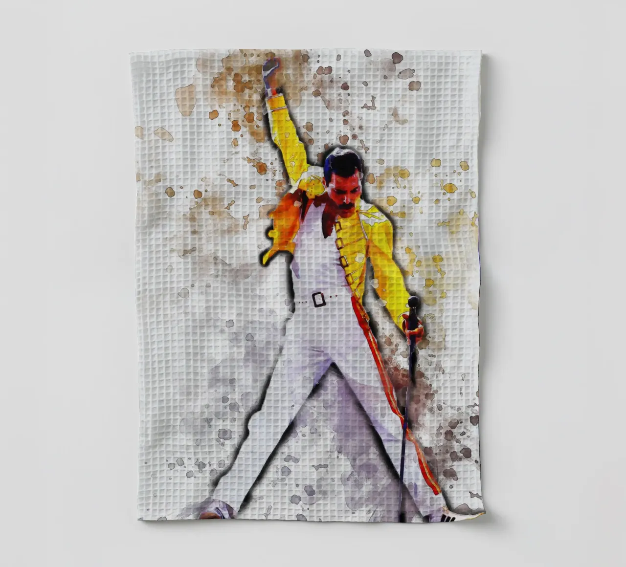 Brouillon de Portrait Freddie Mercury Gilet Jaune torchon de Gunawan Rb