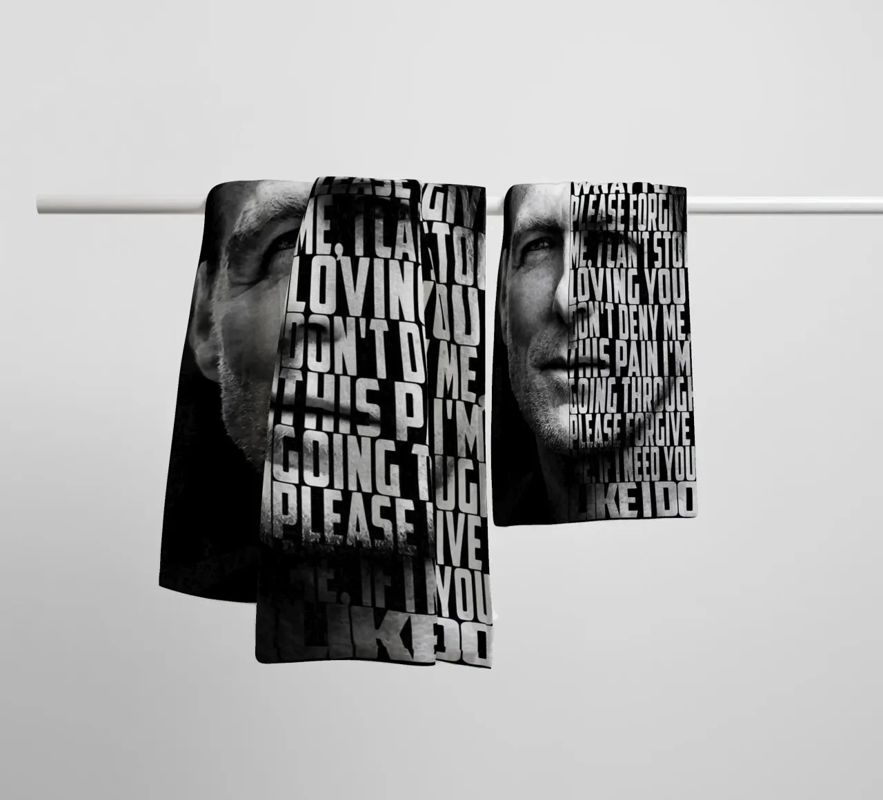 Please Forgive Me Text art towel by Gunawan Rb
