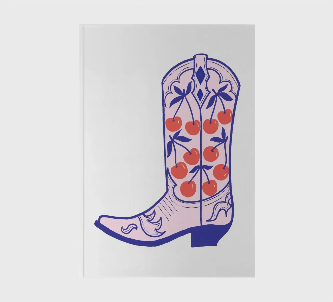 Howdy Cherry Boot notebook by cafelab