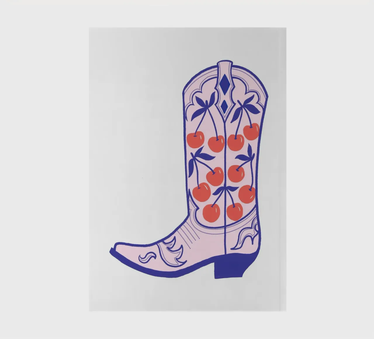 Howdy Cherry Boot notebook by cafelab