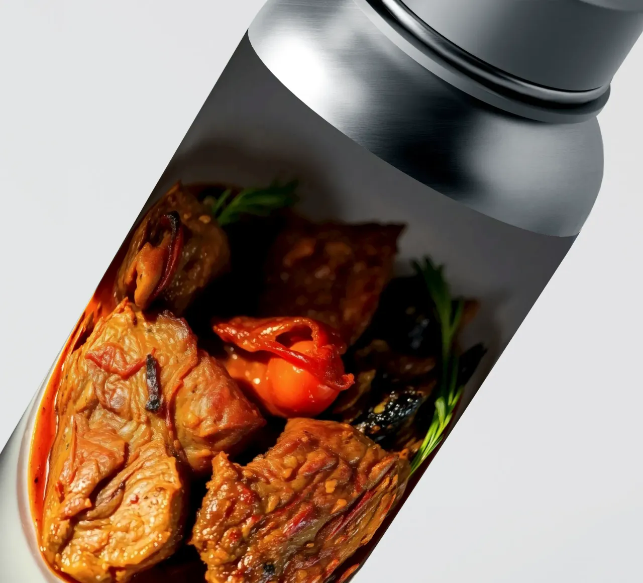 Sabroso estofado de ternera a fuego lento con hierbas y verduras pegatina de DesignDoodle