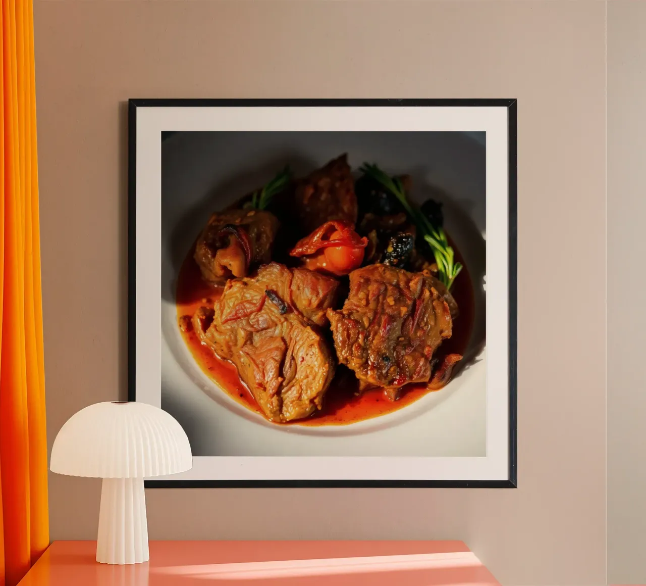 Sabroso estofado de ternera a fuego lento con hierbas y verduras hahnemühle de DesignDoodle