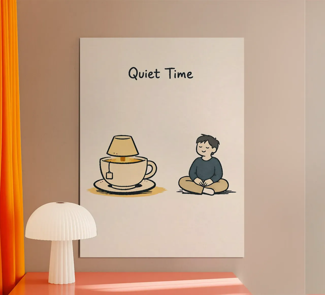 Quiet Time poster da DesignDoodle