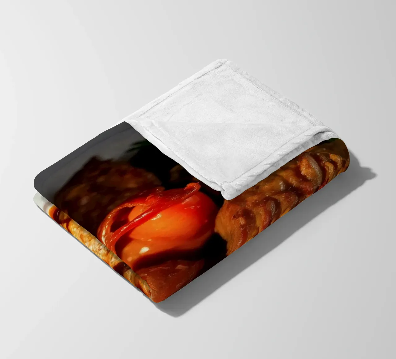 Savory slow-cooked beef stew with herbs and vegetables fleece blanket by DesignDoodle