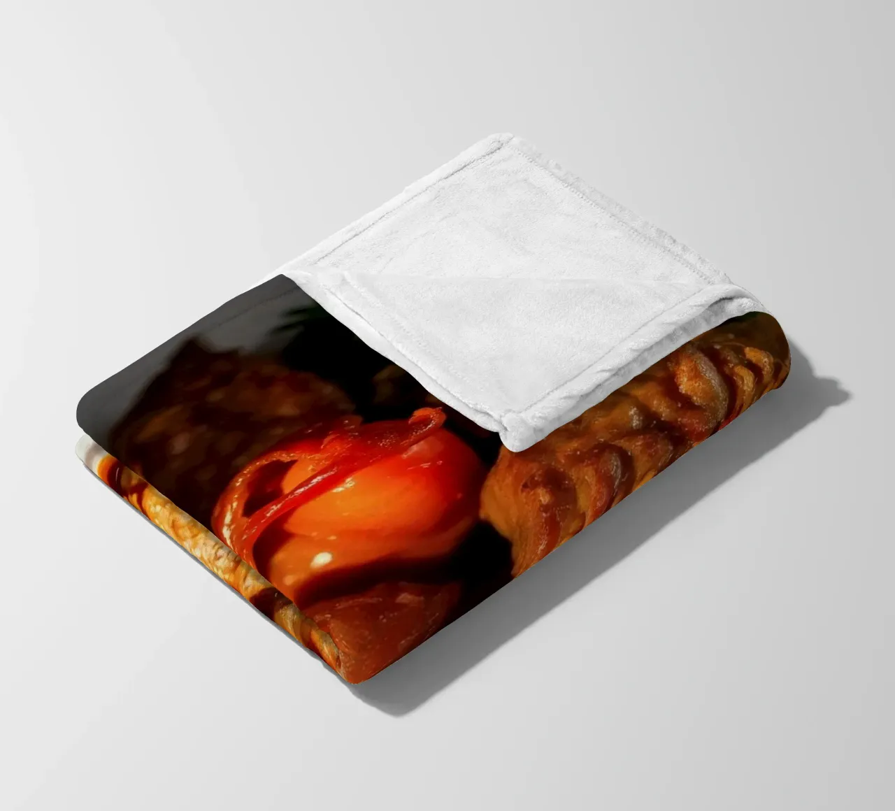 Savory slow-cooked beef stew with herbs and vegetables fleece blanket by DesignDoodle