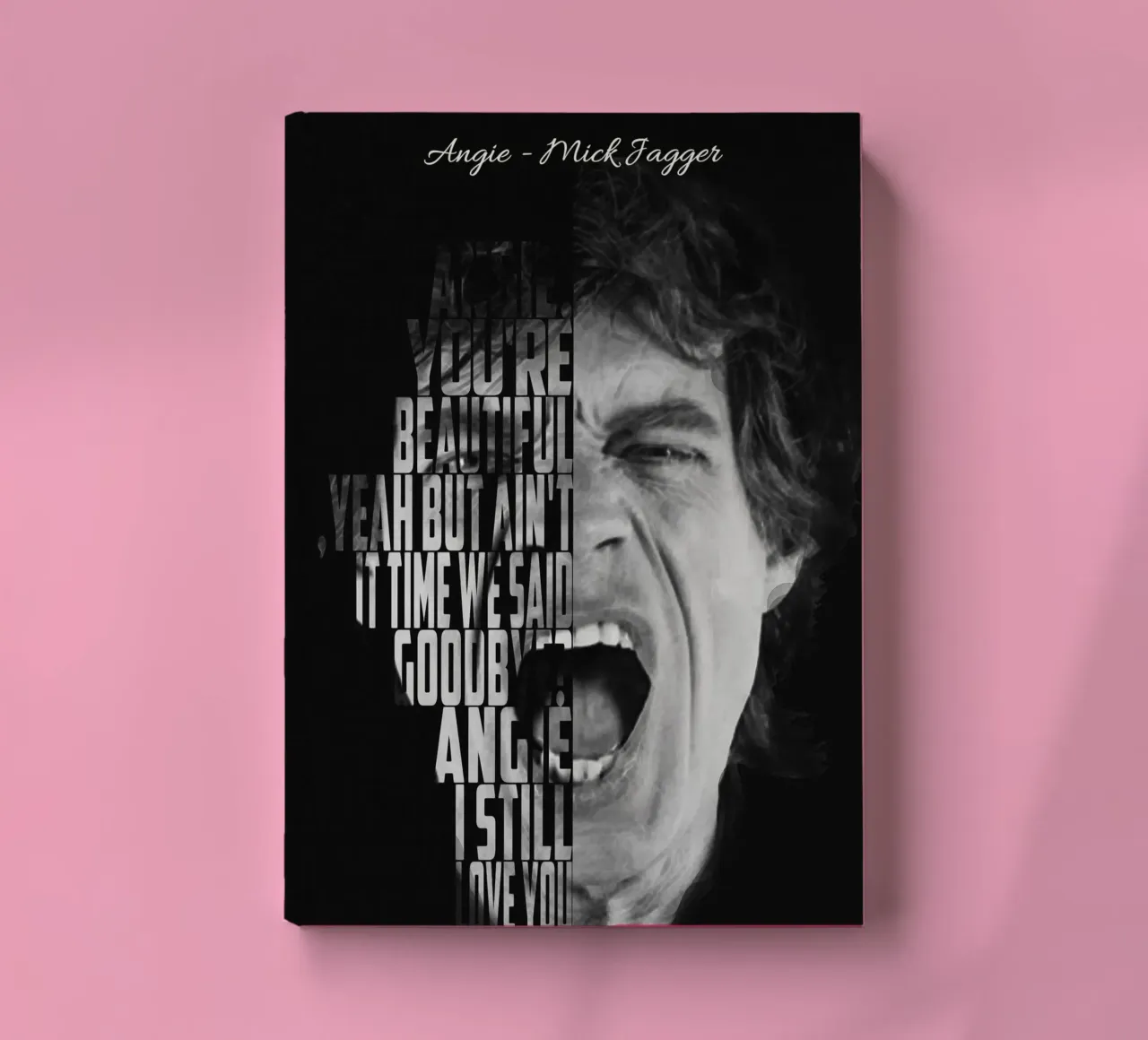 Angie Text art notebook by Gunawan Rb