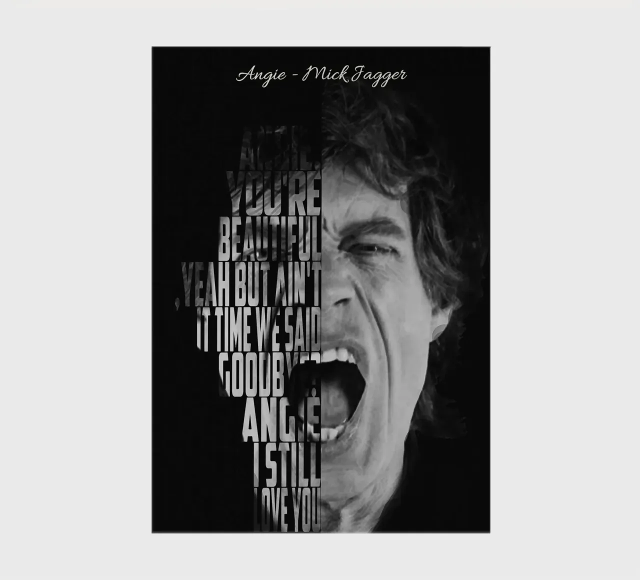 Angie Text art notebook by Gunawan Rb