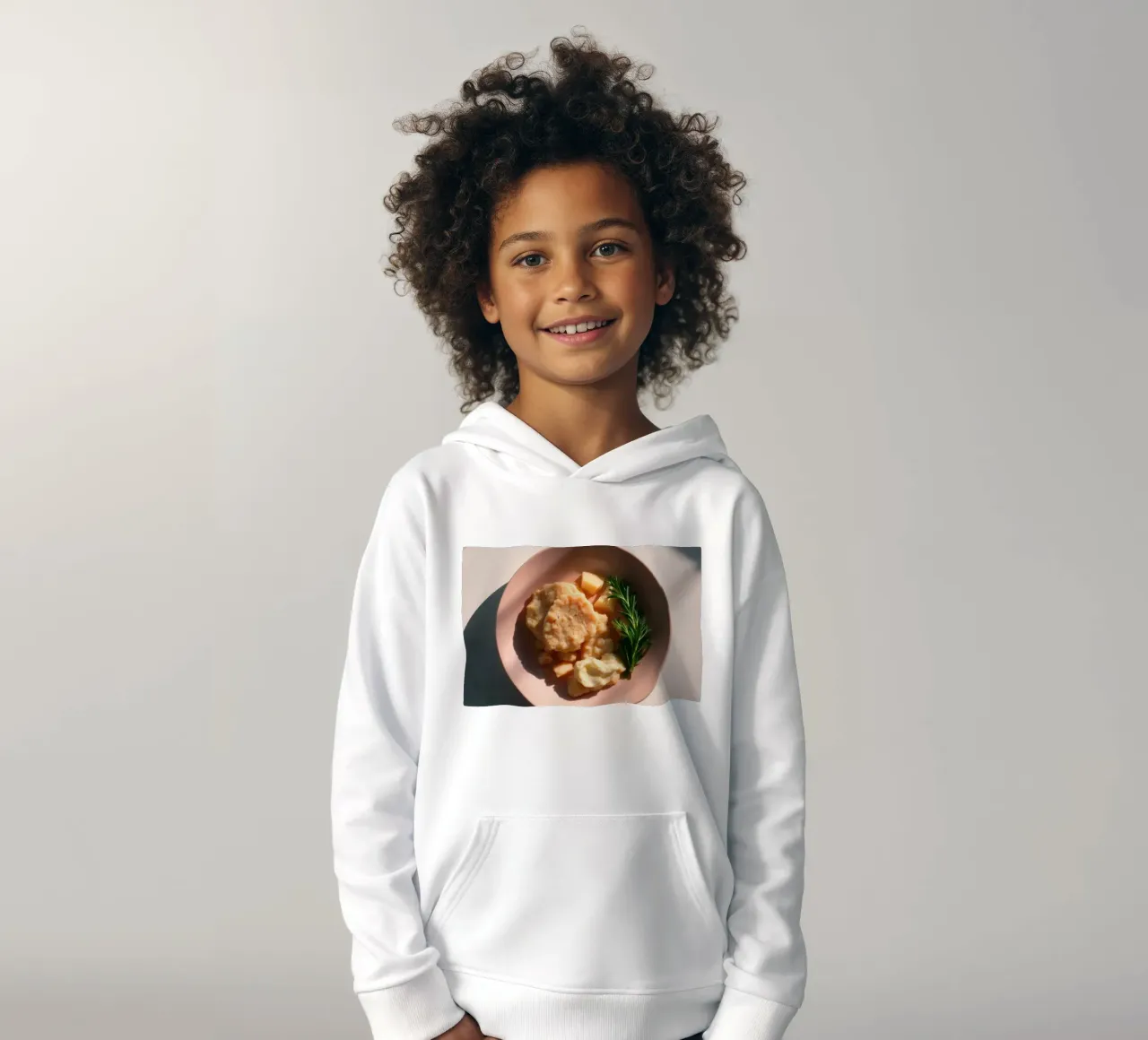 Deliziosi ravioli serviti in una ciotola con erbe fresche felpa bambino con cappuccio da DesignDoodle