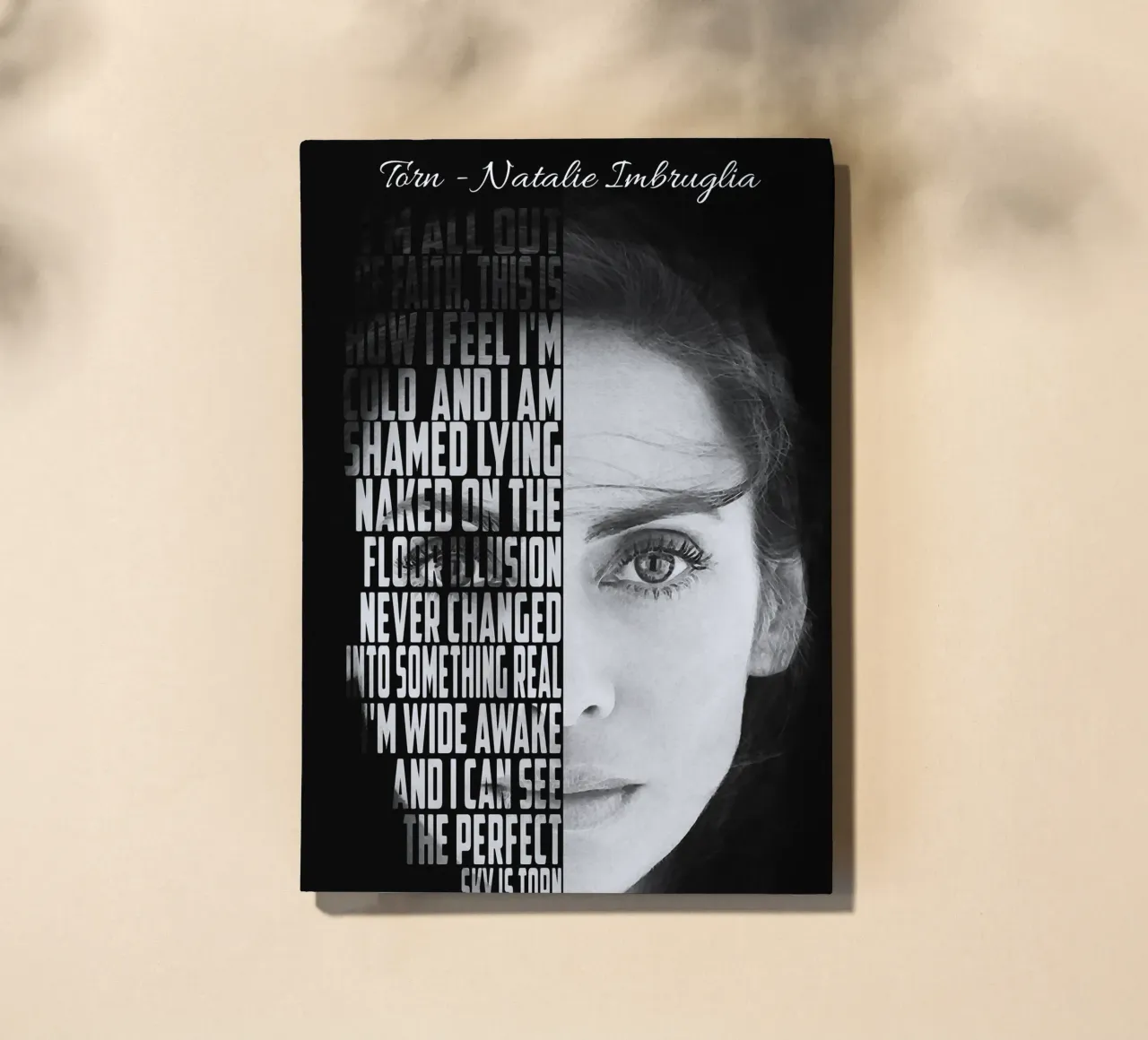 Torn Text art notebook by Gunawan Rb