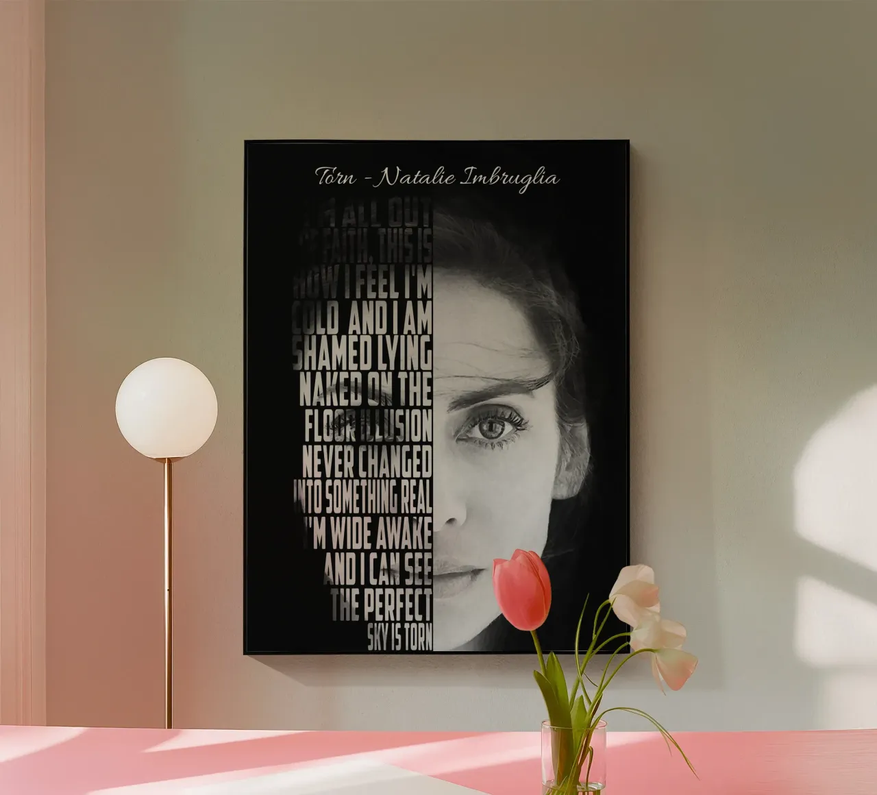 Testo strappato plexiglass da Gunawan Rb