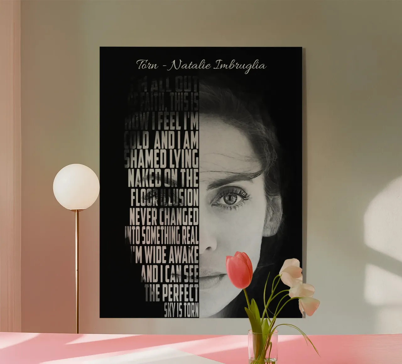 Testo strappato plexiglass da Gunawan Rb