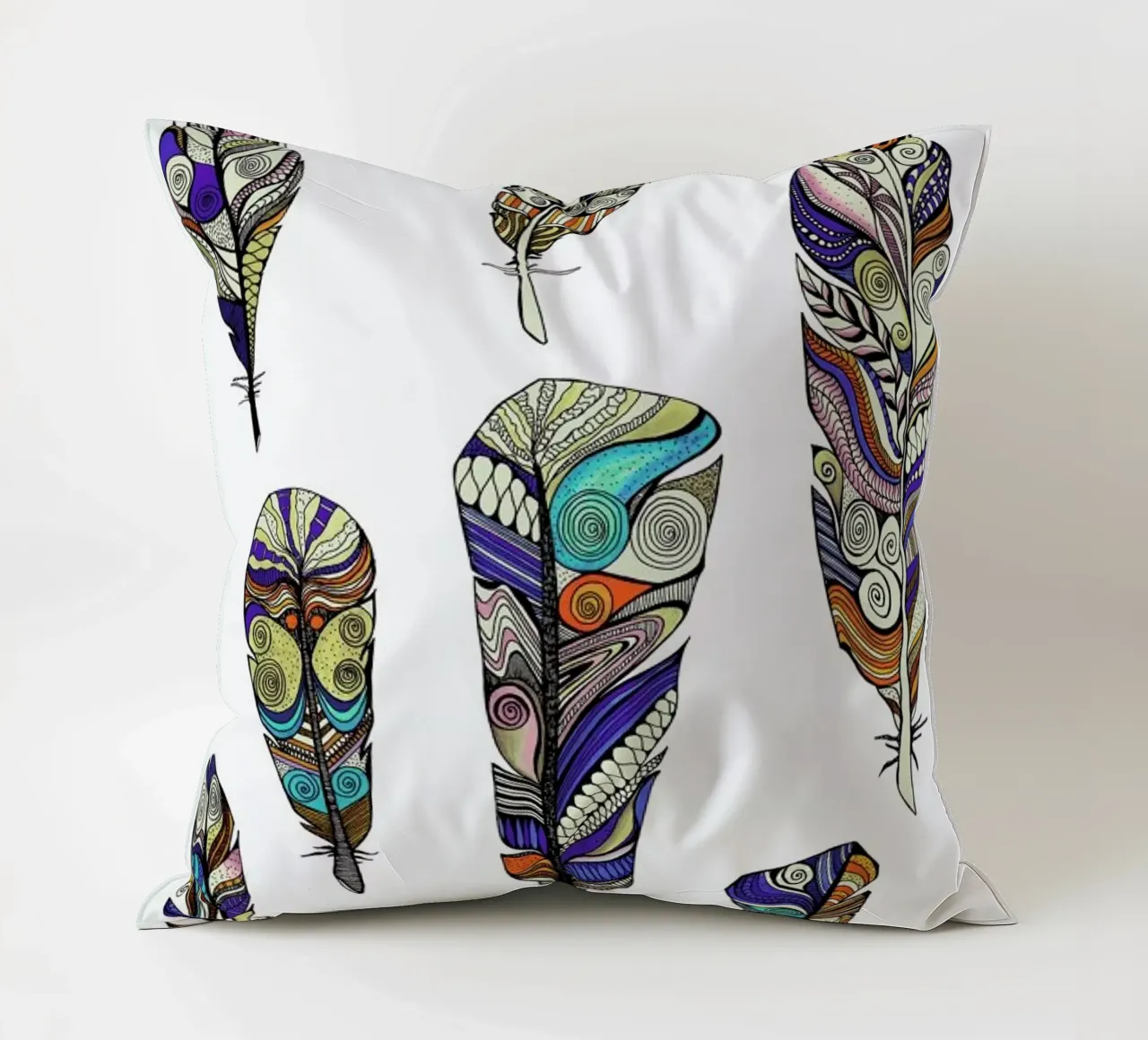 Federn decorative cushion by Sabrina Ziegenhorn