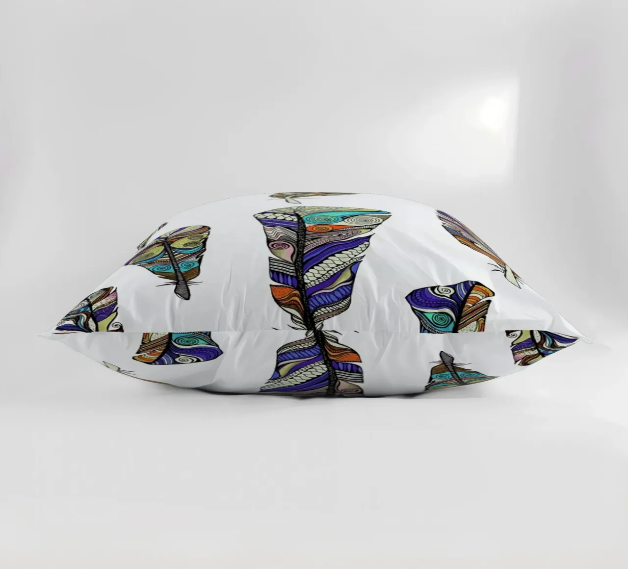 Federn decorative cushion by Sabrina Ziegenhorn