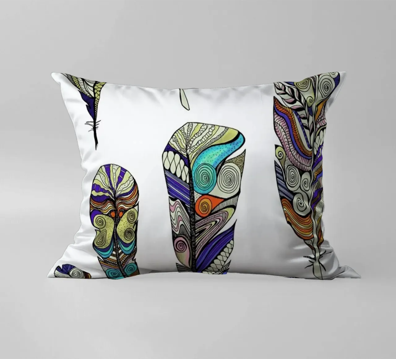 Federn decorative cushion by Sabrina Ziegenhorn