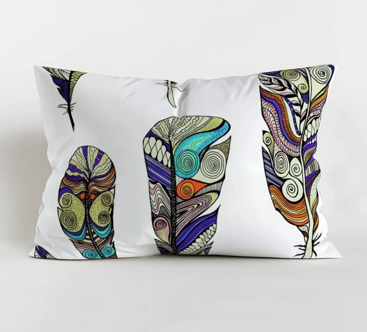 Federn decorative cushion by Sabrina Ziegenhorn