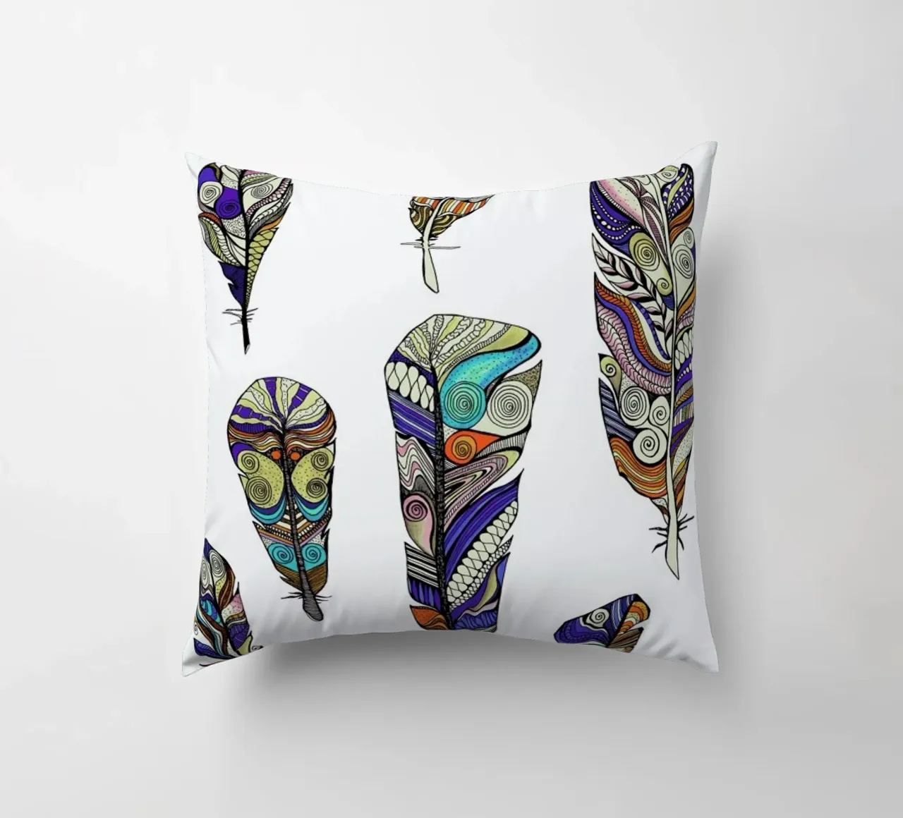 Federn decorative cushion by Sabrina Ziegenhorn