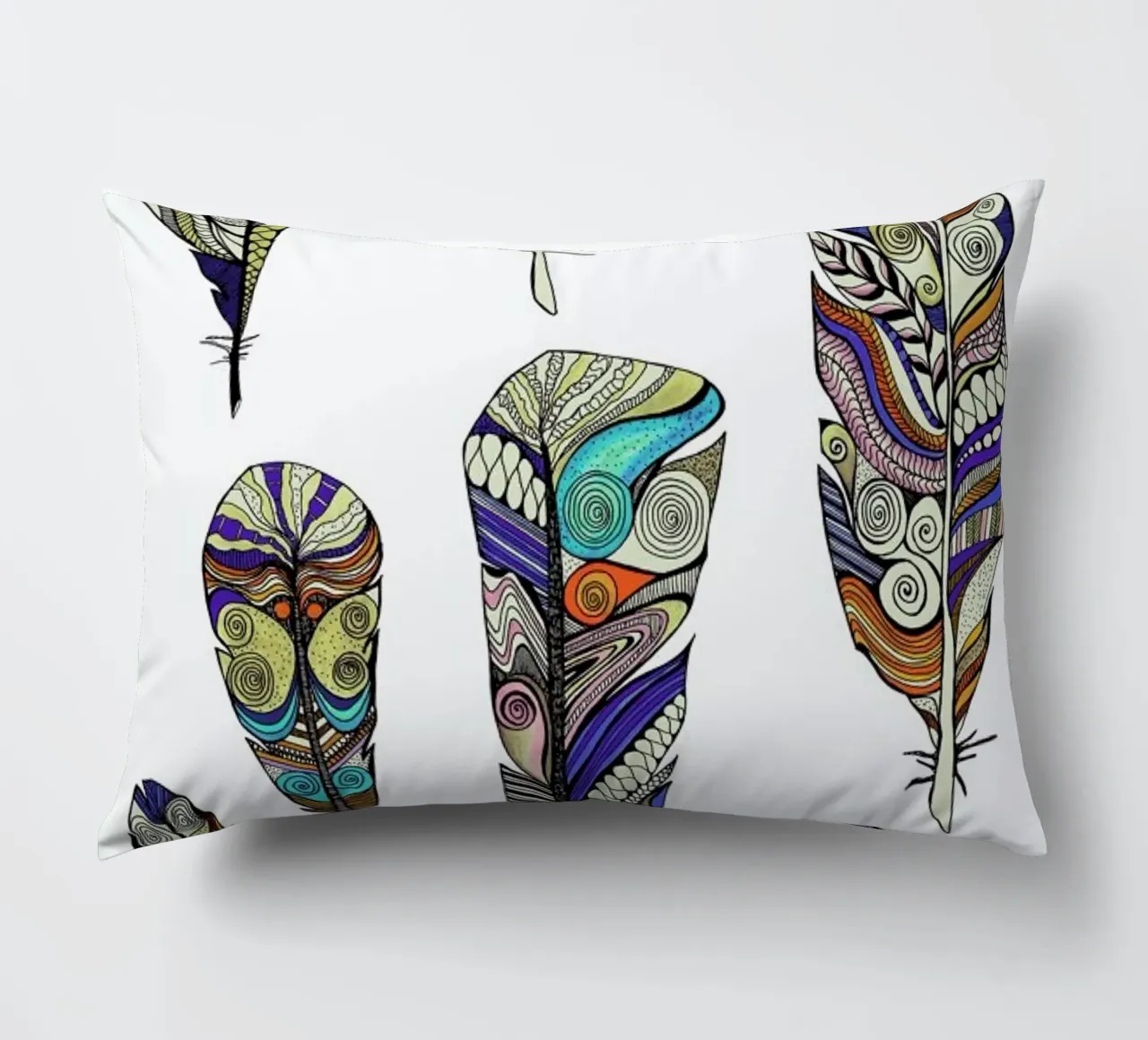 Federn decorative cushion by Sabrina Ziegenhorn