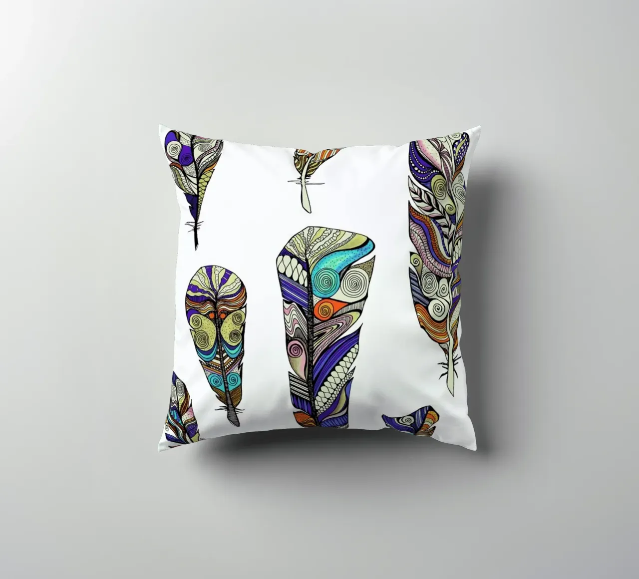 Federn decorative cushion by Sabrina Ziegenhorn