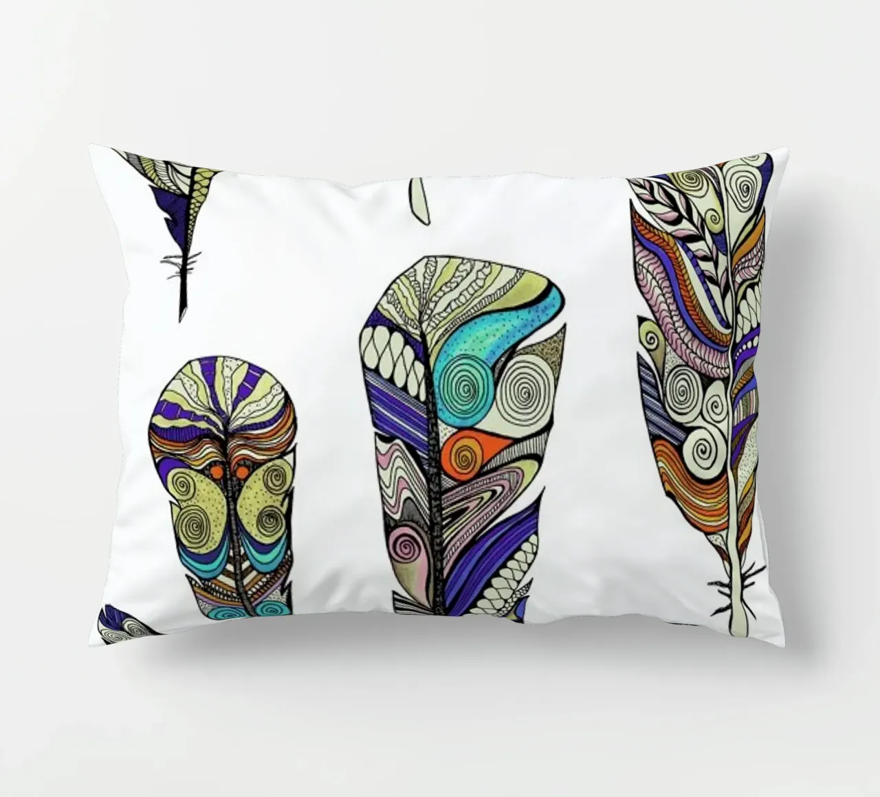 Federn decorative cushion by Sabrina Ziegenhorn