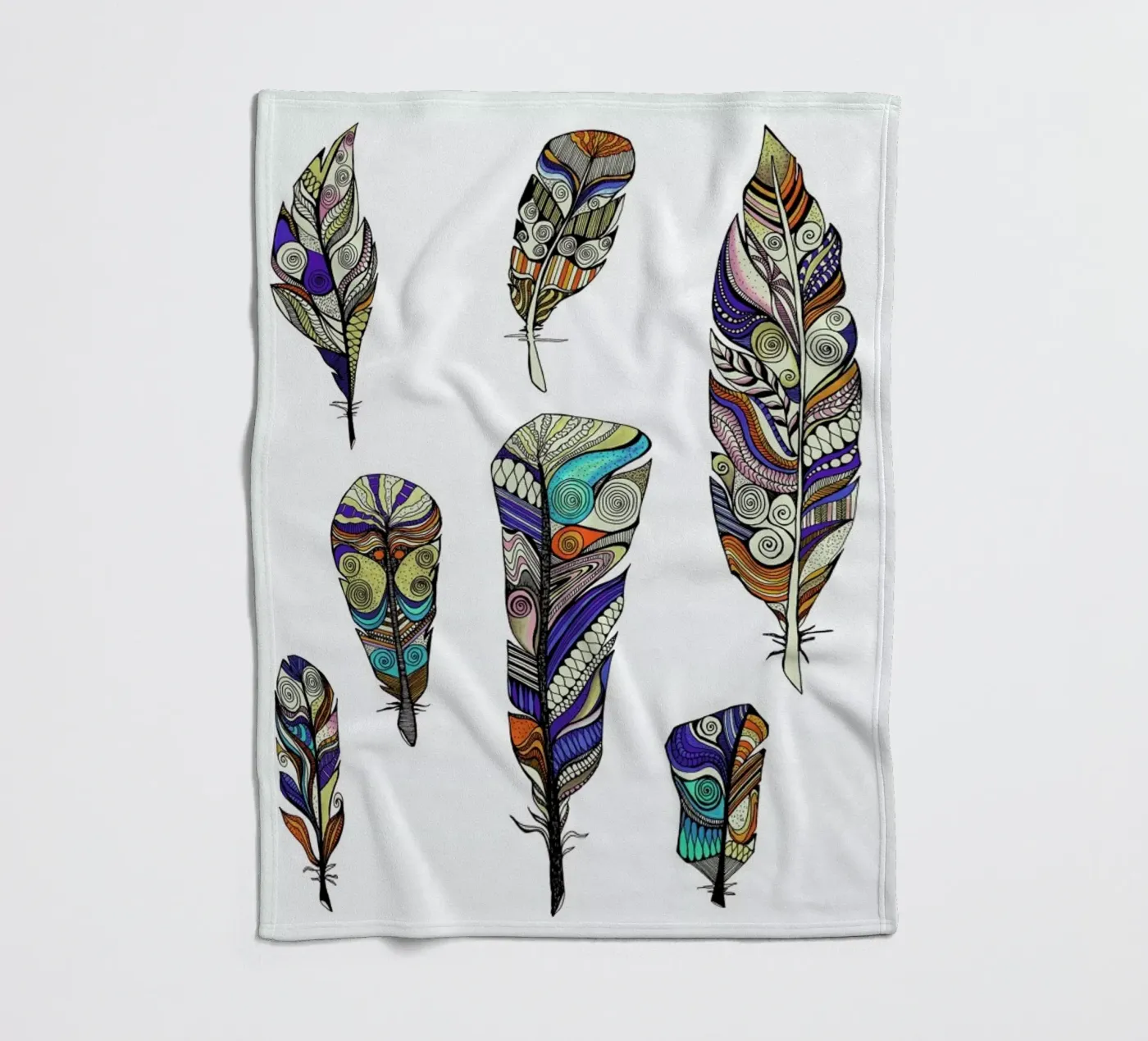 Federn Fleecedecke von Sabrina Ziegenhorn