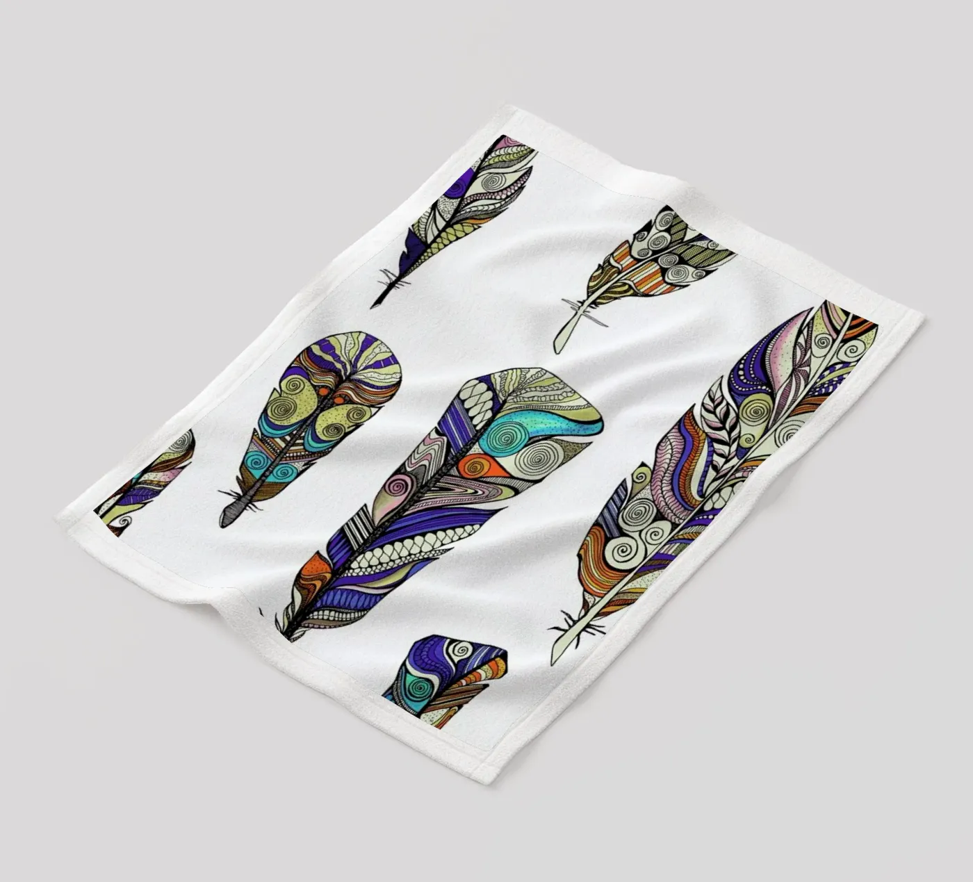 Federn Fleecedecke von Sabrina Ziegenhorn