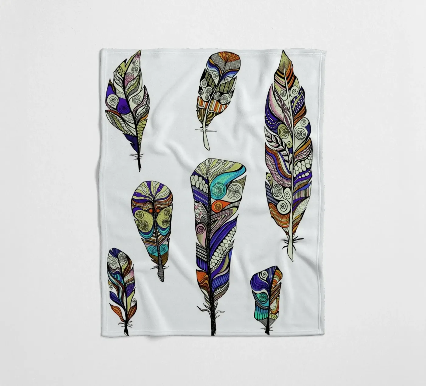 Federn Fleecedecke von Sabrina Ziegenhorn