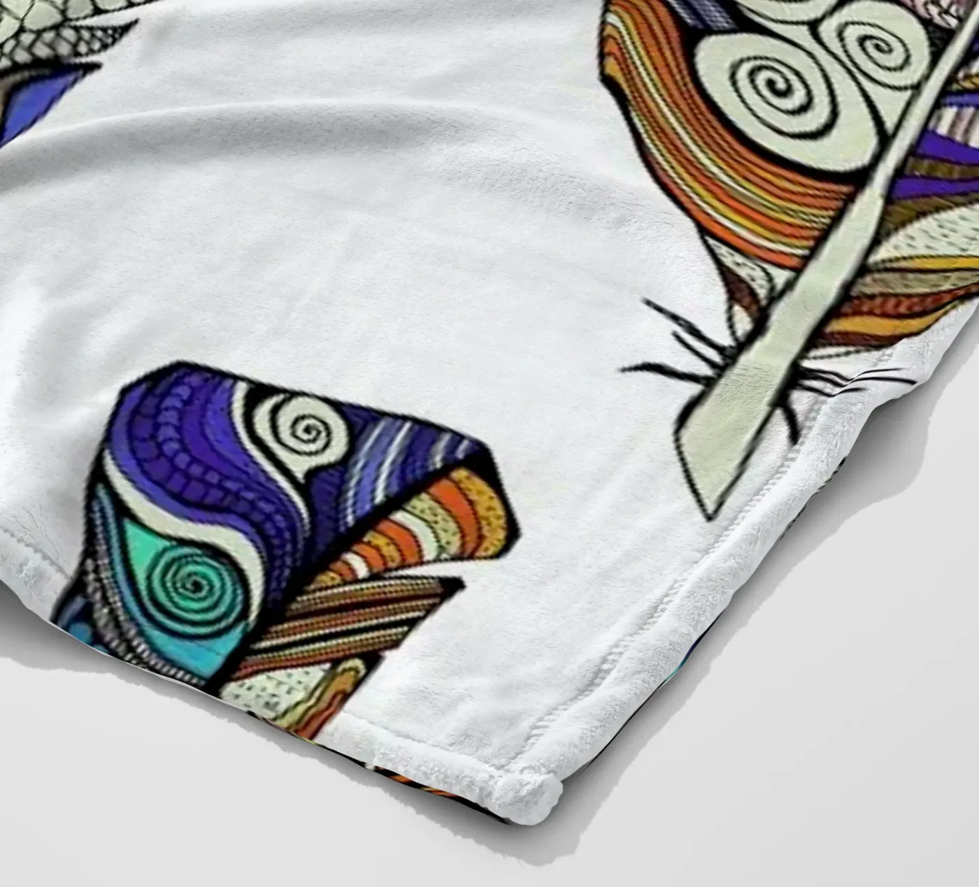 Federn Fleecedecke von Sabrina Ziegenhorn