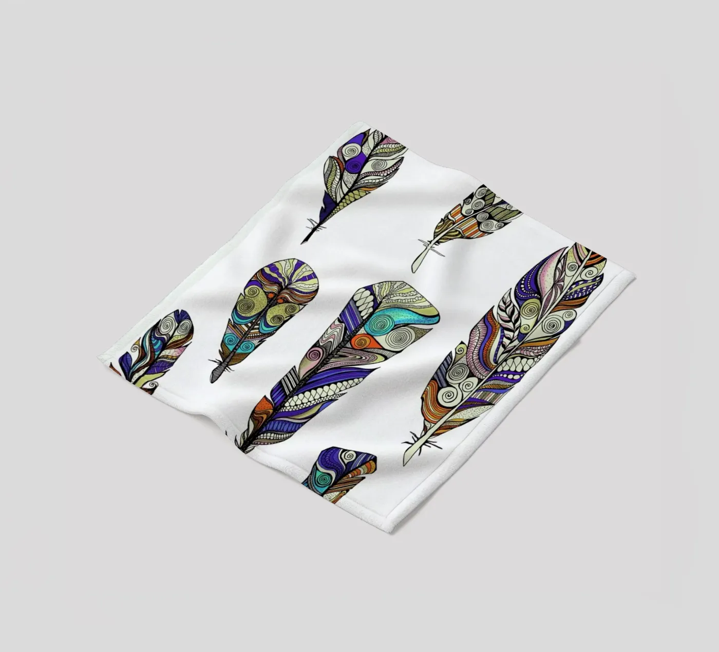 Federn Fleecedecke von Sabrina Ziegenhorn