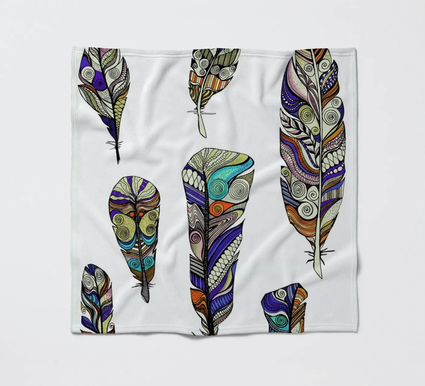 Federn Fleecedecke von Sabrina Ziegenhorn