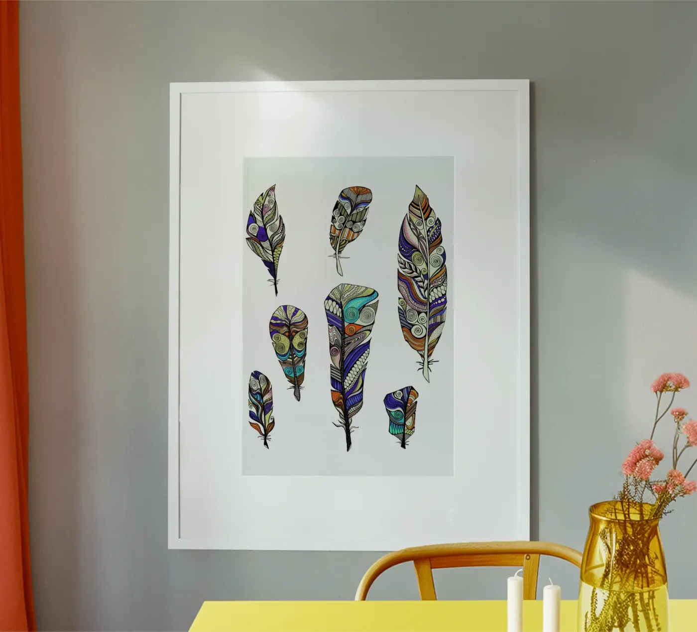 Federn poster by Sabrina Ziegenhorn