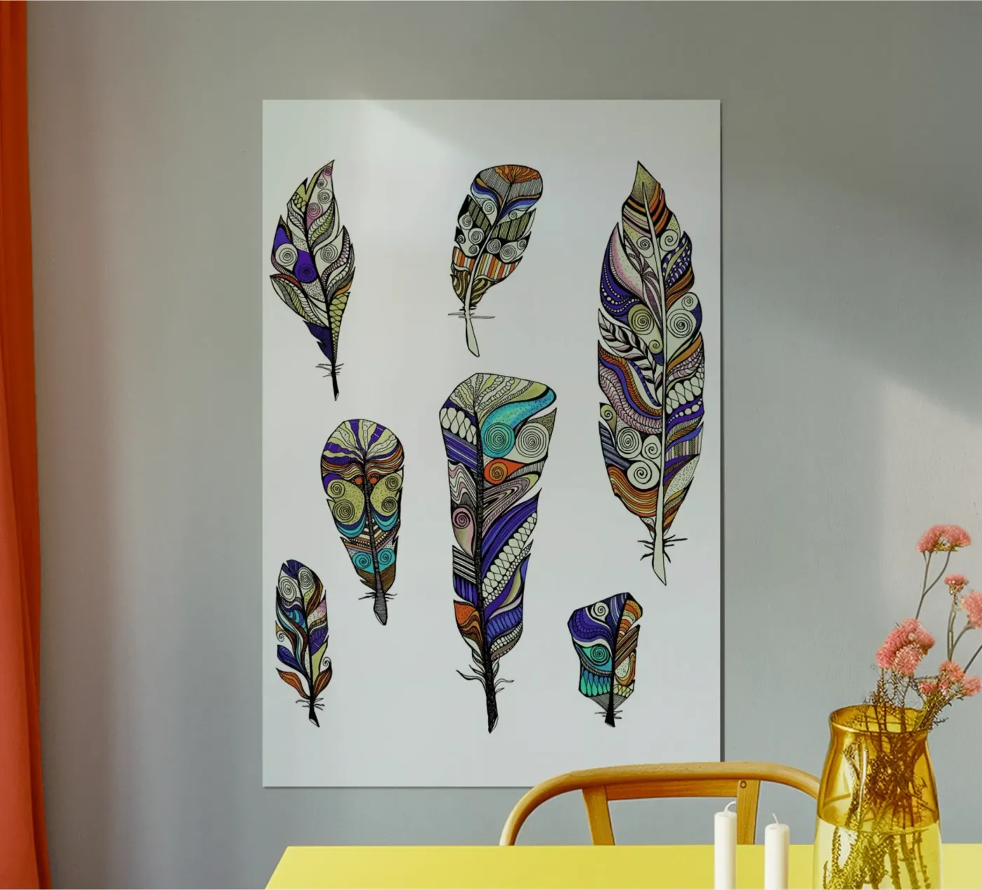 Federn poster by Sabrina Ziegenhorn