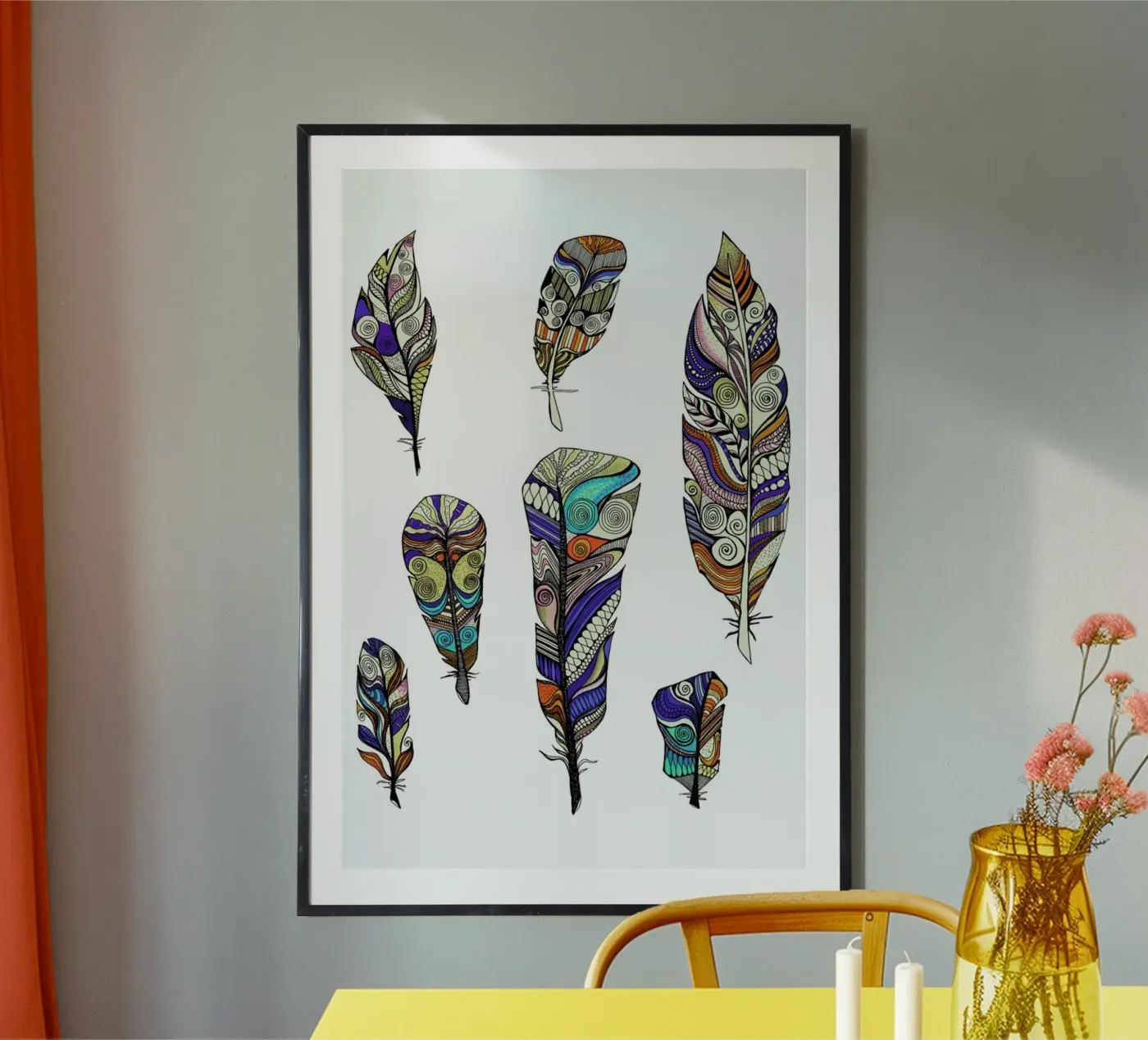 Federn poster by Sabrina Ziegenhorn