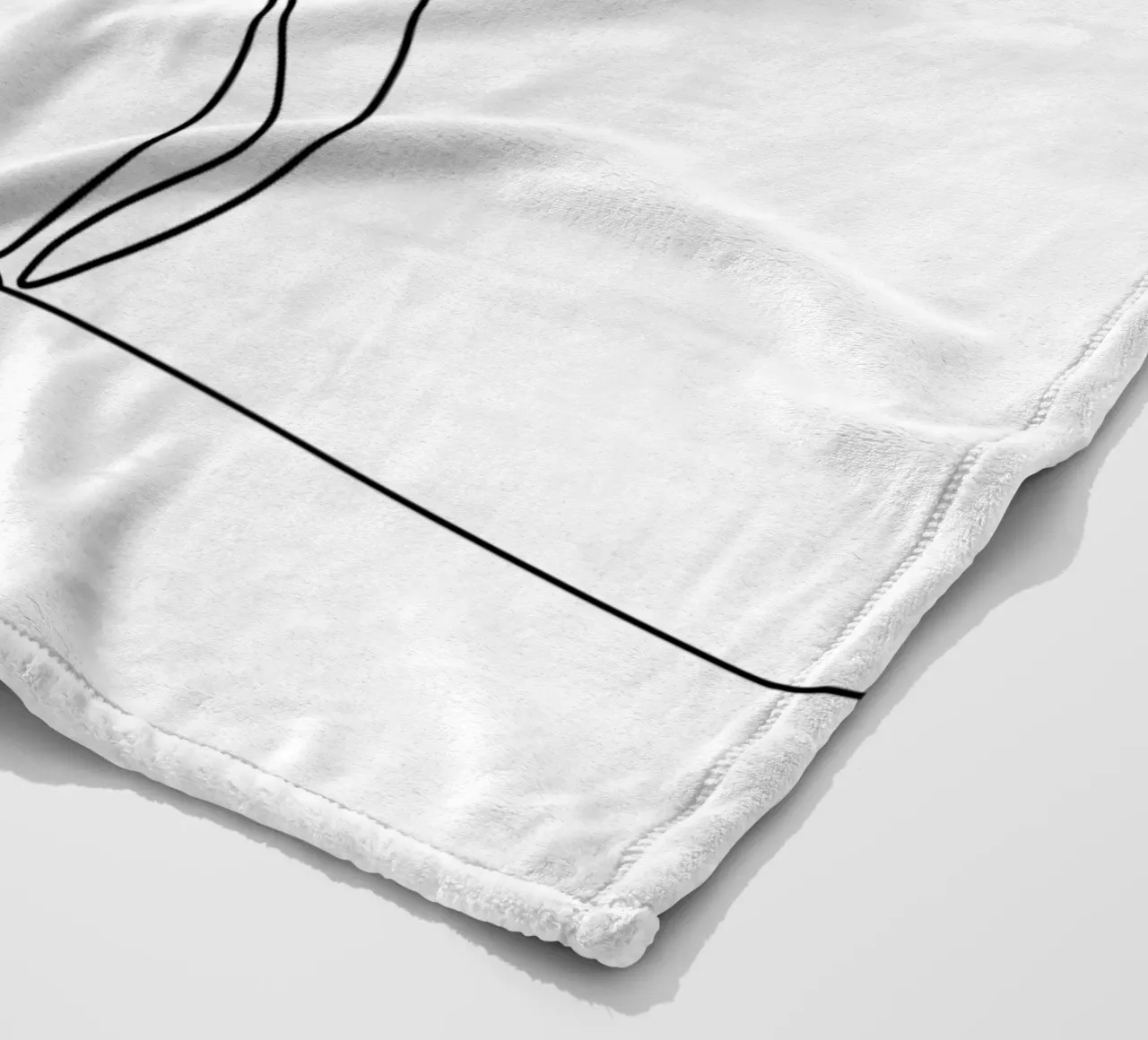 Minimalist Line Drawing of a Cockatoo | Modern Abstract Art fleece blanket by Viv Line Art