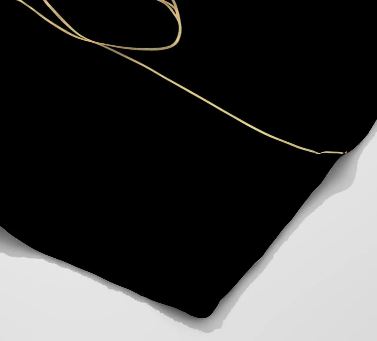 Minimalist Line Drawing of a Meditating Man | Modern Abstrac fleece blanket by Viv Line Art