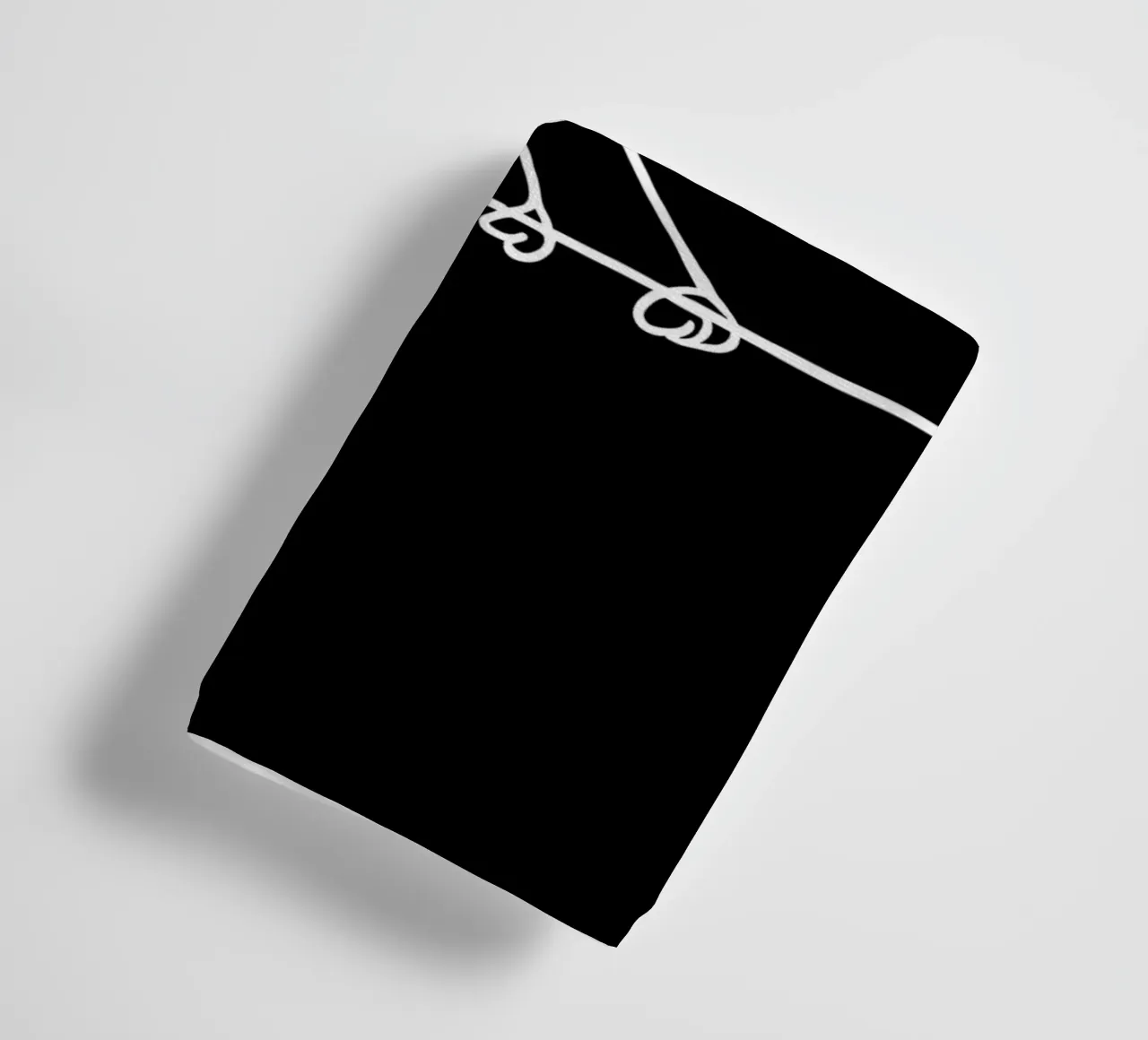 Minimalist Line Drawing of a Bird on a Wire | Modern Abstrac towel by Viv Line Art