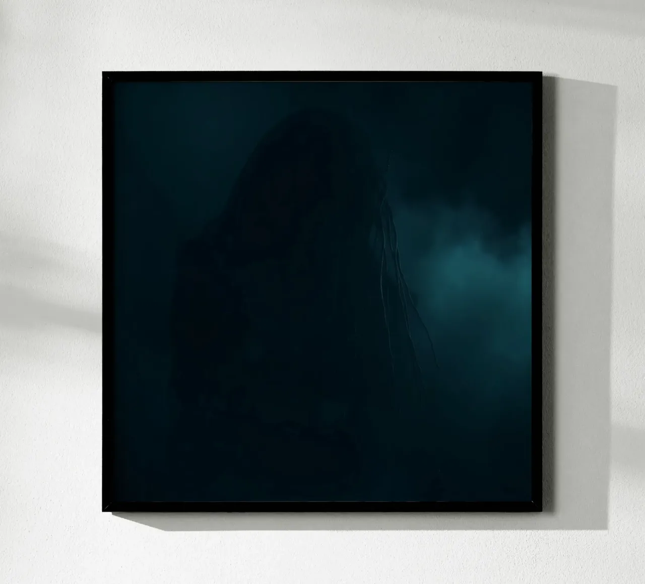 Eerie presence shrouded in mist during a haunting moment hahnemühle by DesignDoodle