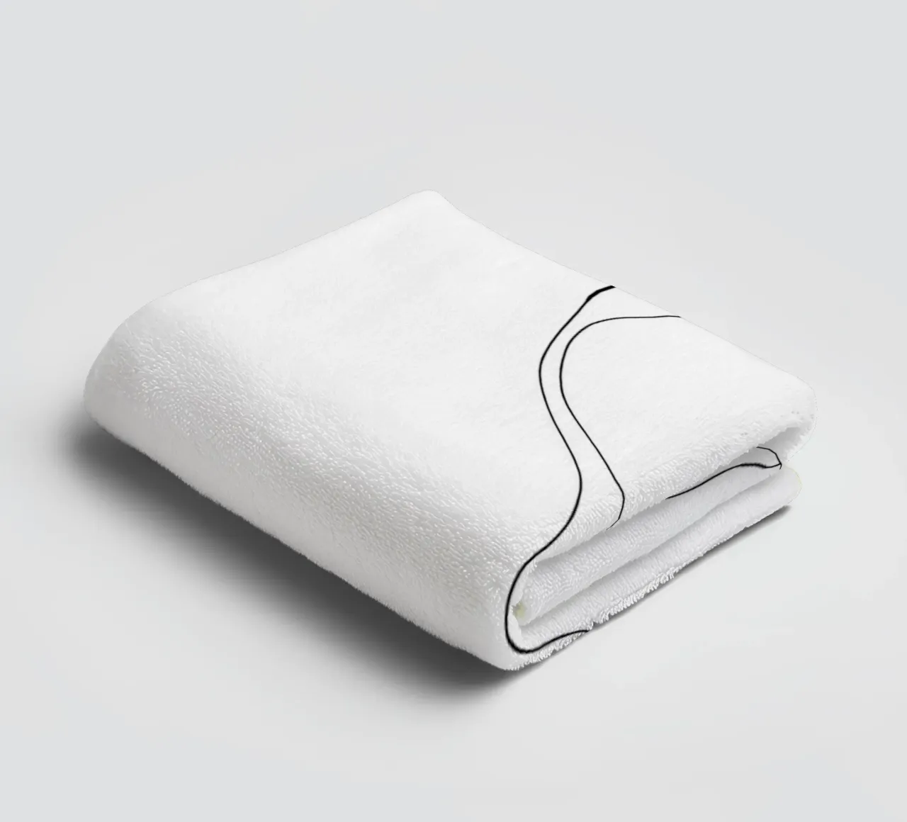 Minimalist Line Drawing of a Tree with No Leaves | Modern towel by Viv Line Art