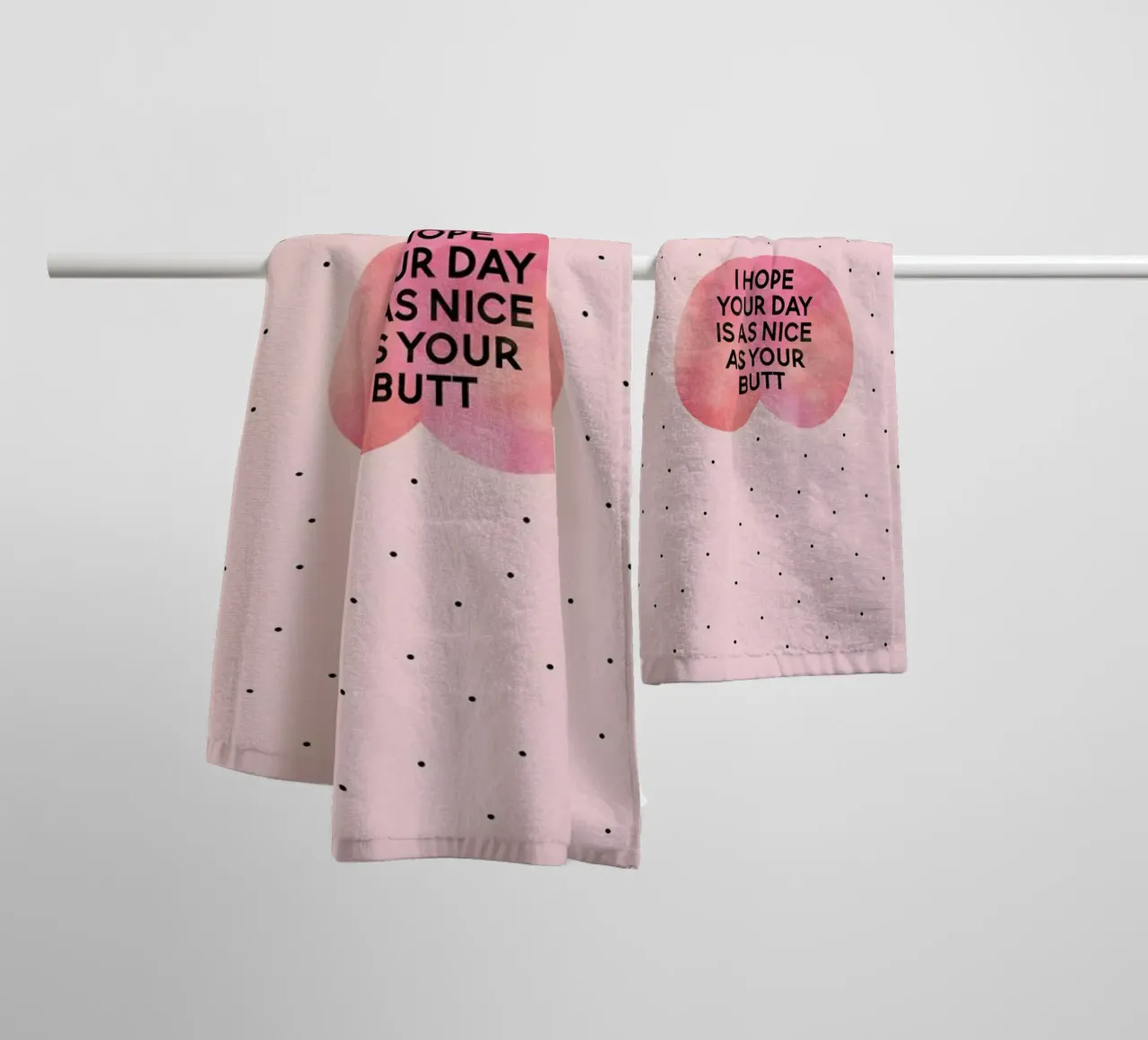 I Hope Your Day Is as Nice as Your Butt asciugamano da bagno da Elisabeth Fredriksson