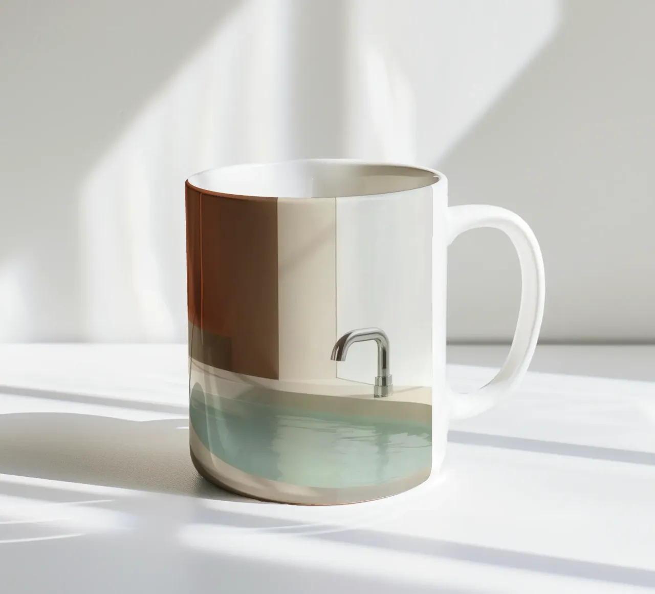 Lussuoso bagno dal design moderno con un'ampia vasca da bagno tazza in ceramica da DesignDoodle