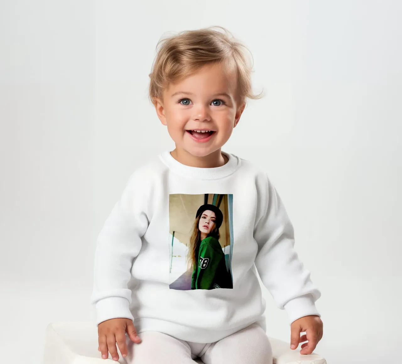 Teeth separated baby sweatshirt by Aysha Banos