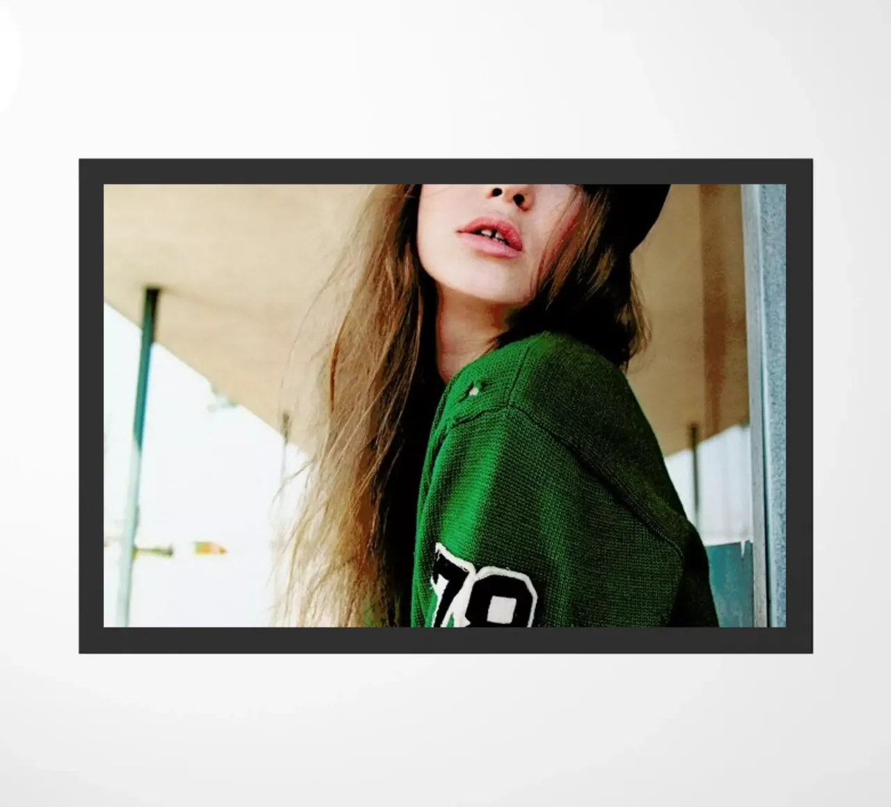 Teeth separated doormat by Aysha Banos