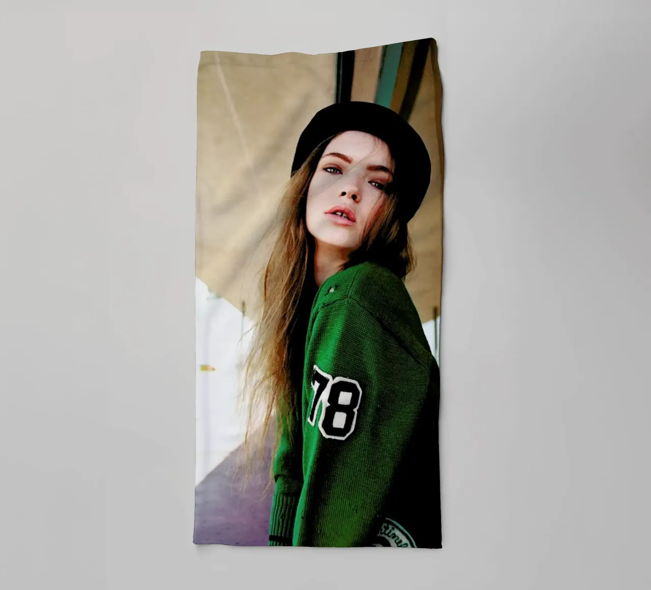 Teeth separated towel by Aysha Banos