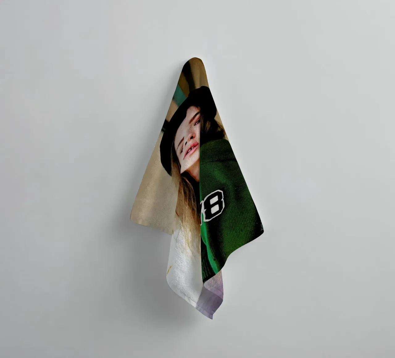 Teeth separated towel by Aysha Banos