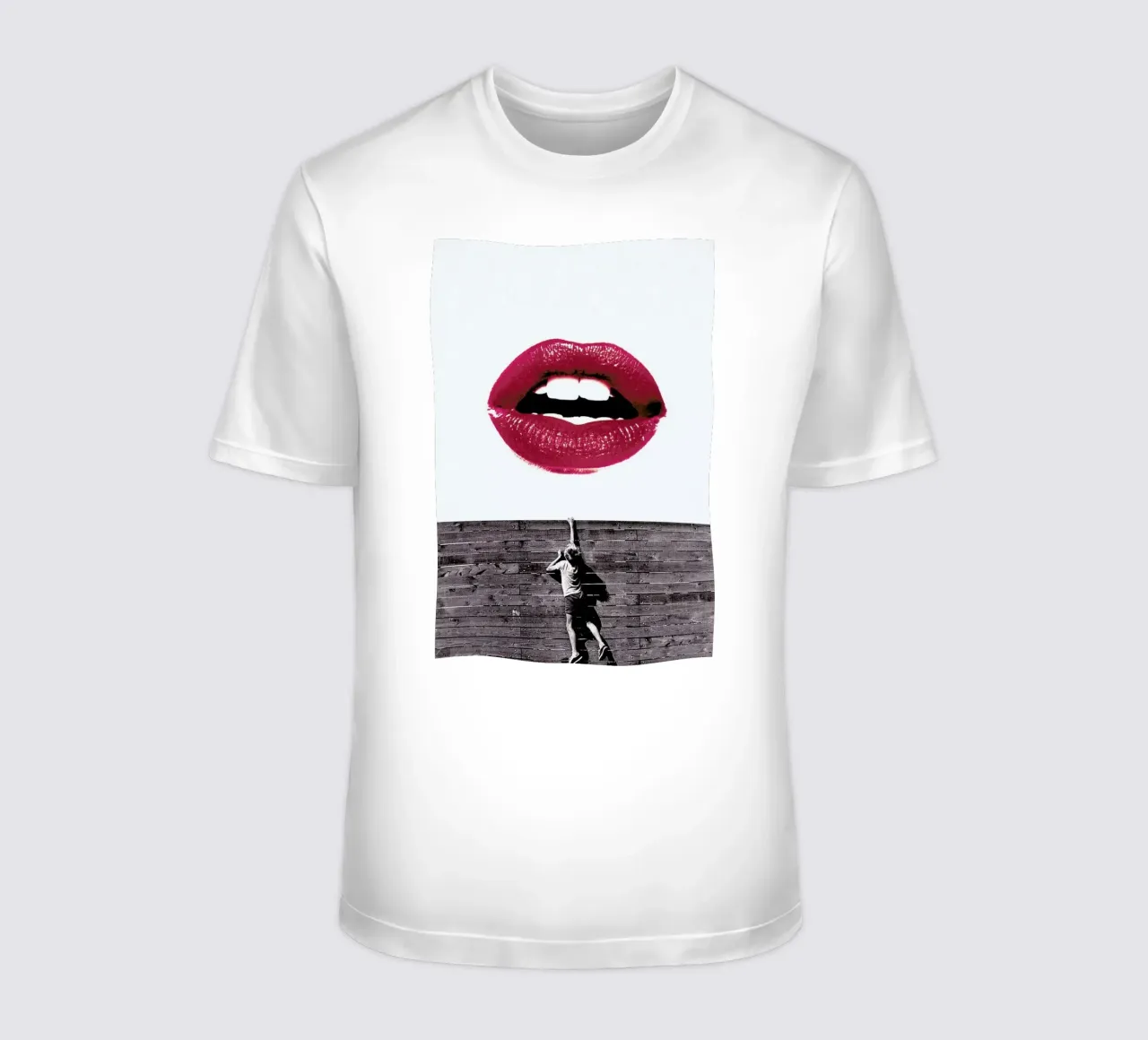Curious Lips t-shirt by Paste in Place
