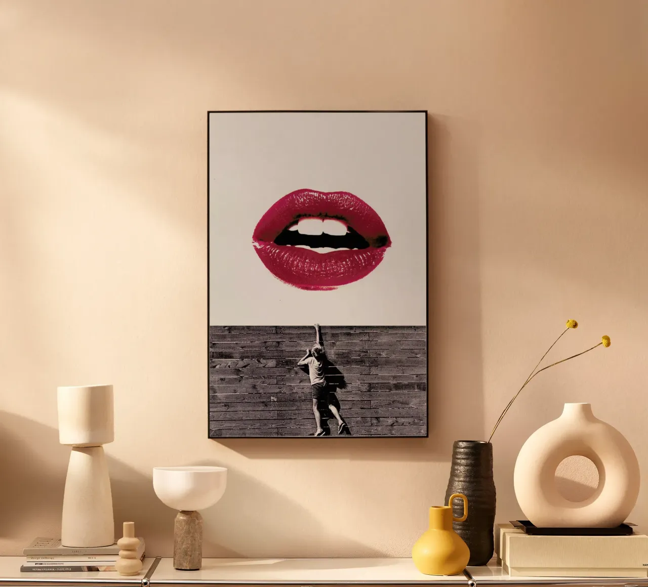 Curious Lips acrylic glass by Paste in Place